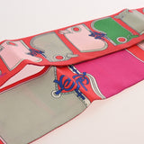 HERMES エルメス ツイリー CAMAILS マルチカラー レディース シルク100％ スカーフ Bランク 中古 銀蔵