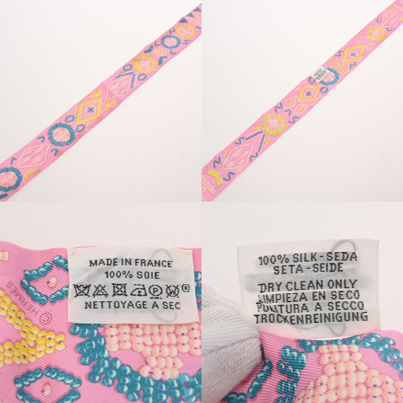 HERMES エルメス ツイリー KELLY EN PERLES マルチカラー レディース シルク100％ スカーフ ABランク 中古 銀蔵