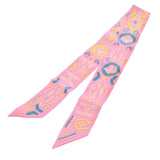 HERMES エルメス ツイリー KELLY EN PERLES マルチカラー レディース シルク100％ スカーフ ABランク 中古 銀蔵