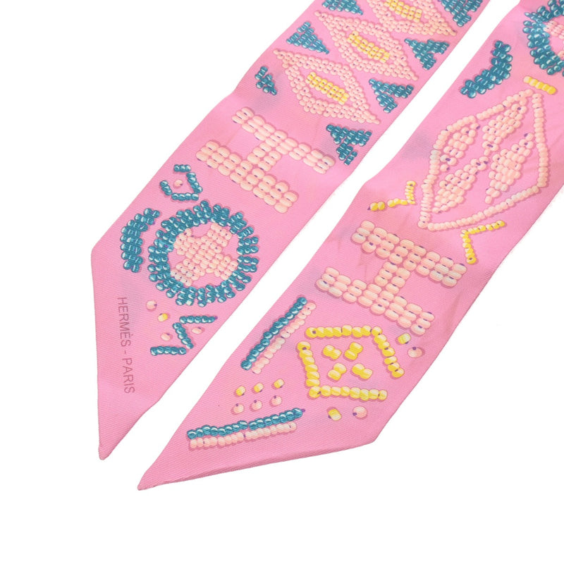 HERMES エルメス ツイリー KELLY EN PERLES マルチカラー レディース シルク100％ スカーフ ABランク 中古 銀蔵