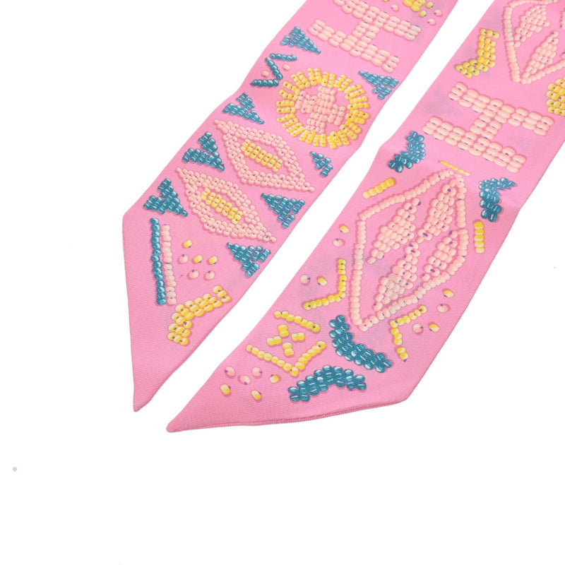 HERMES エルメス ツイリー KELLY EN PERLES マルチカラー レディース シルク100％ スカーフ ABランク 中古 銀蔵