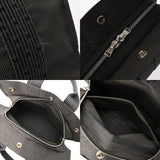 HERMES エルメス エールライン PM 旧型 グレー ユニセックス キャンバス トートバッグ ABランク 中古 銀蔵