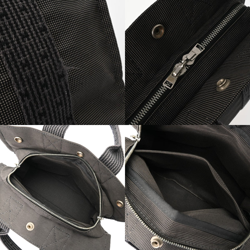 HERMES エルメス エールライン PM 旧型 グレー ユニセックス キャンバス トートバッグ ABランク 中古 銀蔵