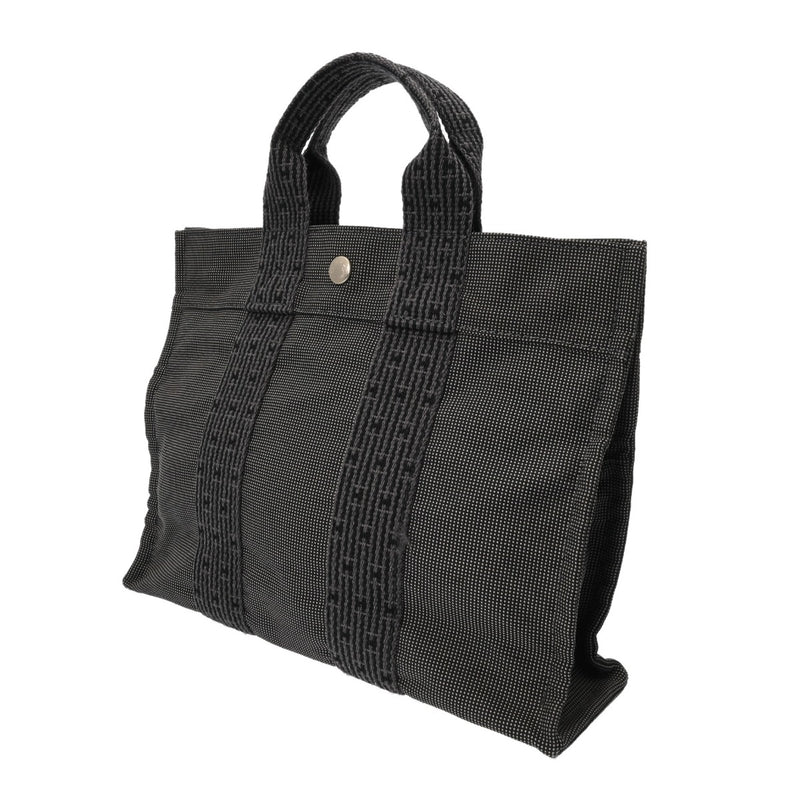 HERMES エルメス エールライン PM 旧型 グレー ユニセックス キャンバス トートバッグ ABランク 中古 銀蔵