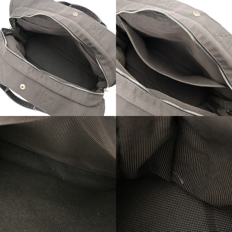 HERMES エルメス エールライン トート MM 旧型 グレー ユニセックス キャンバス トートバッグ ABランク 中古 銀蔵