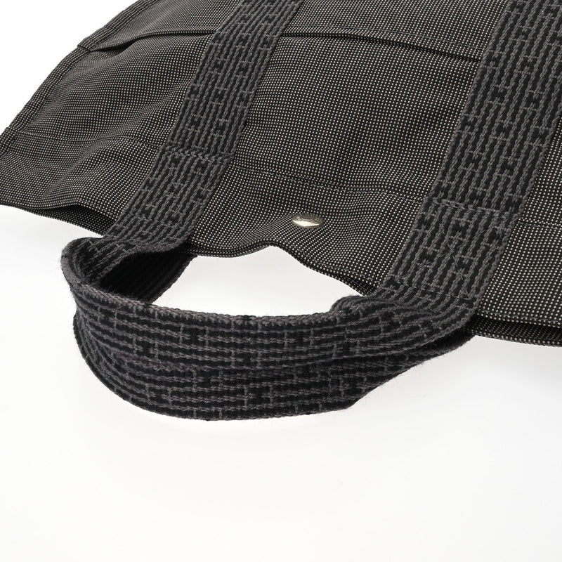 HERMES エルメス エールライン トート MM 旧型 グレー ユニセックス キャンバス トートバッグ ABランク 中古 銀蔵