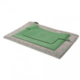 HERMES エルメス トゥードゥー 37 グレー/グリーン A刻印(2017年頃) ユニセックス フェルト ヴォーエプソン クラッチバッグ Aランク 中古 銀蔵