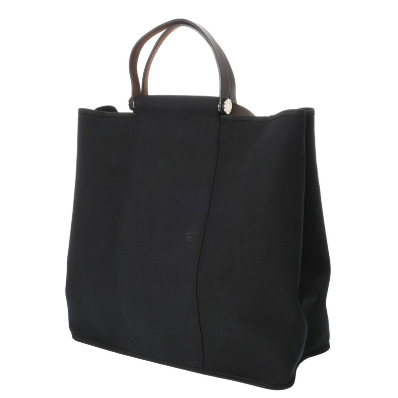 HERMES エルメス カバックエラン PM ブラック □L刻印(2008年頃) ユニセックス トワルオフィシェ/レザー 2WAYバッグ ABランク 中古 銀蔵