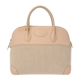 HERMES エルメス ボリード 37 エクリュ/ベージュ □G刻印(2003年頃) レディース トワルアッシュ トリヨンクレマンス ハンドバッグ Bランク 中古 銀蔵