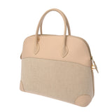 HERMES エルメス ボリード 37 エクリュ/ベージュ □G刻印(2003年頃) レディース トワルアッシュ トリヨンクレマンス ハンドバッグ Bランク 中古 銀蔵