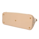 HERMES エルメス ボリード 37 エクリュ/ベージュ □G刻印(2003年頃) レディース トワルアッシュ トリヨンクレマンス ハンドバッグ Bランク 中古 銀蔵