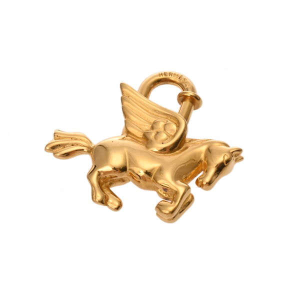 HERMES エルメス カデナ ペガサス ゴールド ユニセックス GP チャーム Aランク 中古 銀蔵