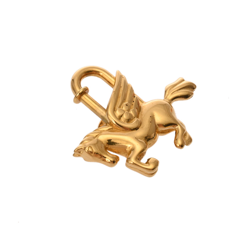 HERMES エルメス カデナ ペガサス ゴールド ユニセックス GP チャーム Aランク 中古 銀蔵