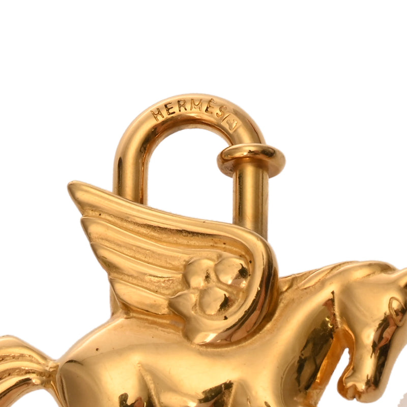 HERMES エルメス カデナ ペガサス ゴールド ユニセックス GP チャーム Aランク 中古 銀蔵