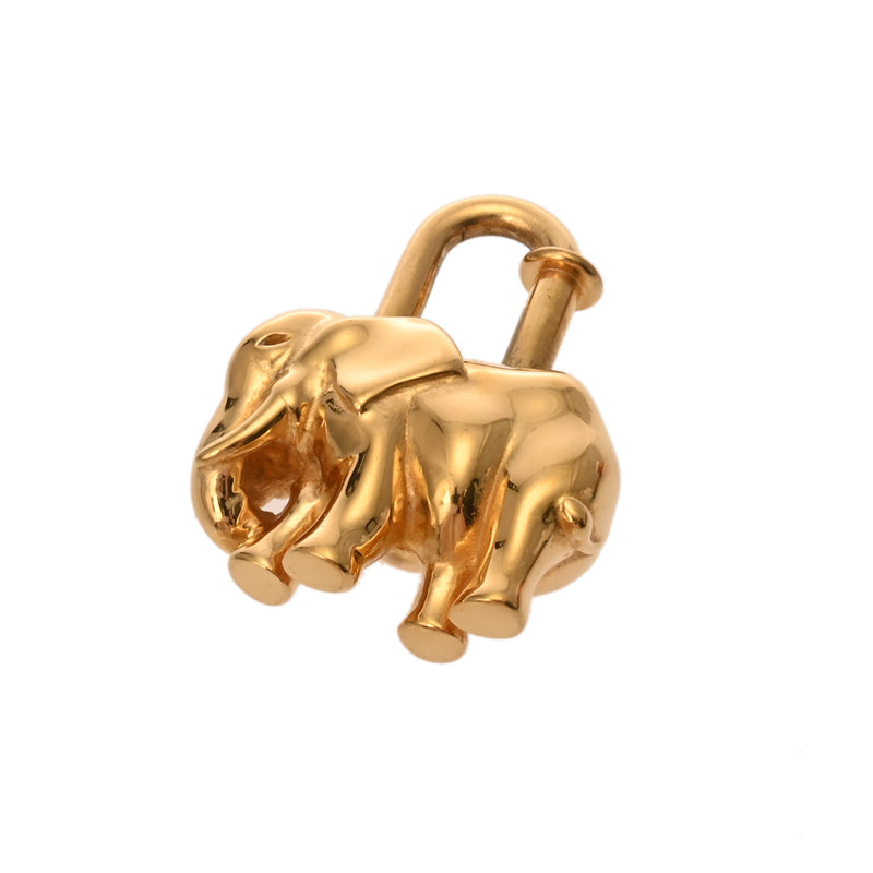 HERMES エルメス 象 ゴールド ユニセックス GP チャーム Aランク 中古 銀蔵