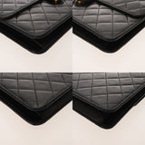 CHANEL シャネル プッシュロック 25cm ブラック レディース ラムスキン ショルダーバッグ ABランク 中古 銀蔵