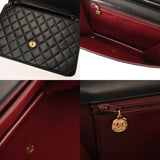 CHANEL シャネル プッシュロック 25cm ブラック レディース ラムスキン ショルダーバッグ ABランク 中古 銀蔵