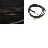 SALVATORE FERRAGAMO フェラガモ ガンチーニ ケリー型 2WAY ブラック AQ-212193 レディース レザー ハンドバッグ Aランク 中古 銀蔵