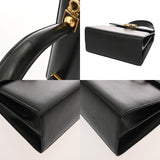 SALVATORE FERRAGAMO フェラガモ ガンチーニ ケリー型 2WAY ブラック AQ-212193 レディース レザー ハンドバッグ Aランク 中古 銀蔵