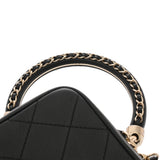 CHANEL シャネル マトラッセ ダイアナ 25cm チェーンショルダー ブラック A01165 レディース カーフ ショルダーバッグ Aランク 中古 銀蔵