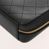 CHANEL シャネル マトラッセ ダイアナ 25cm チェーンショルダー ブラック A01165 レディース カーフ ショルダーバッグ Aランク 中古 銀蔵