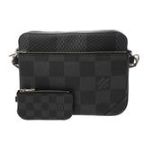 LOUIS VUITTON ルイヴィトン ダミエグラフィット トリオメッセンジャー ブラック N50017 メンズ ダミエキャンバス ショルダーバッグ Aランク 中古 銀蔵
