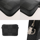LOUIS VUITTON ルイヴィトン ダミエグラフィット トリオメッセンジャー ブラック N50017 メンズ ダミエキャンバス ショルダーバッグ Aランク 中古 銀蔵