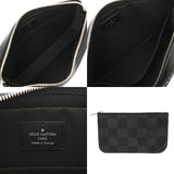 LOUIS VUITTON ルイヴィトン ダミエグラフィット トリオメッセンジャー ブラック N50017 メンズ ダミエキャンバス ショルダーバッグ Aランク 中古 銀蔵