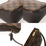 LOUIS VUITTON ルイヴィトン ダミエ トゥルースメイクアップ ブラウン N51982 レディース ダミエキャンバス アクセサリーポーチ ABランク 中古 銀蔵