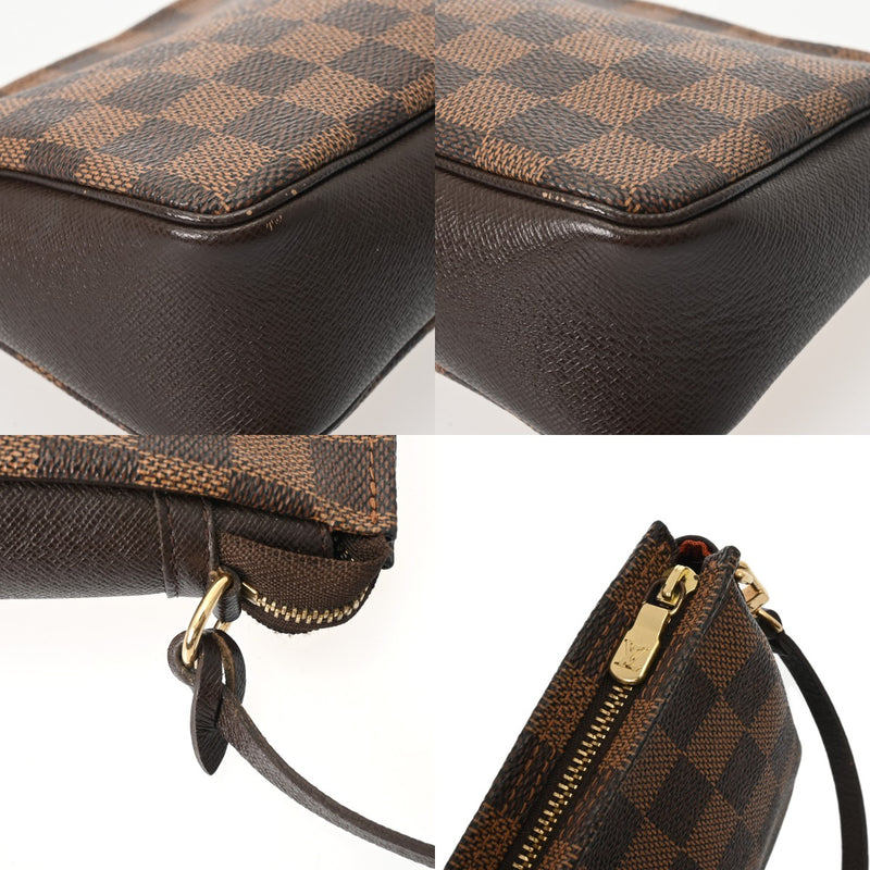 LOUIS VUITTON ルイヴィトン ダミエ トゥルースメイクアップ ブラウン N51982 レディース ダミエキャンバス アクセサリーポーチ ABランク 中古 銀蔵