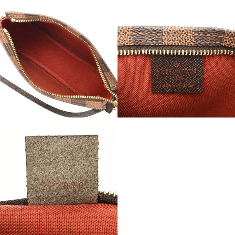 LOUIS VUITTON ルイヴィトン ダミエ トゥルースメイクアップ ブラウン N51982 レディース ダミエキャンバス アクセサリーポーチ ABランク 中古 銀蔵
