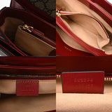 GUCCI グッチ ホースビット 1955 ベージュ/レッド 602204 レディース GGスプリームキャンバス レザー ショルダーバッグ Aランク 中古 銀蔵