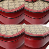 GUCCI グッチ ホースビット 1955 ベージュ/レッド 602204 レディース GGスプリームキャンバス レザー ショルダーバッグ Aランク 中古 銀蔵