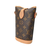 LOUIS VUITTON ルイヴィトン モノグラム フォールドミー ポーチ ブラウン M80874 レディース モノグラムキャンバス ポーチ Aランク 中古 銀蔵