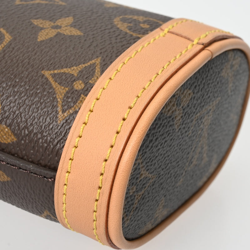 LOUIS VUITTON ルイヴィトン モノグラム フォールドミー ポーチ ブラウン M80874 レディース モノグラムキャンバス ポーチ Aランク 中古 銀蔵