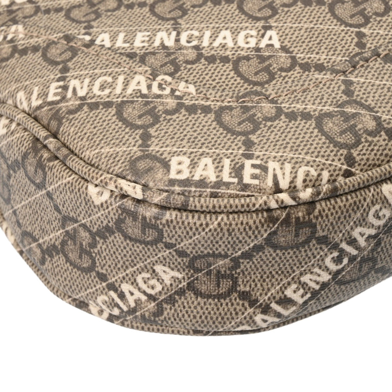 GUCCI グッチ GGスプリーム ザハッカープロジェクト ジャッキー 1961 バレンシアガコラボ ベージュ 636706 レディース GGスプリームキャンバス ショルダーバッグ Aランク 中古 銀蔵