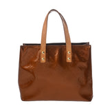 LOUIS VUITTON ルイヴィトン モノグラムヴェルニ リード PM ブロンズ M91146 レディース ヴェルニ ハンドバッグ Bランク 中古 銀蔵