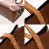 LOUIS VUITTON ルイヴィトン モノグラムヴェルニ リード PM ブロンズ M91146 レディース ヴェルニ ハンドバッグ Bランク 中古 銀蔵