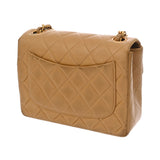 CHANEL シャネル マトラッセ チェーンショルダー 18cm ベージュ AS0148 ユニセックス ラムスキン ショルダーバッグ Bランク 中古 銀蔵
