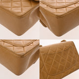 CHANEL シャネル マトラッセ チェーンショルダー 18cm ベージュ AS0148 ユニセックス ラムスキン ショルダーバッグ Bランク 中古 銀蔵