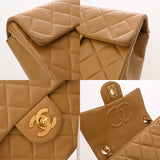 CHANEL シャネル マトラッセ チェーンショルダー 18cm ベージュ AS0148 ユニセックス ラムスキン ショルダーバッグ Bランク 中古 銀蔵