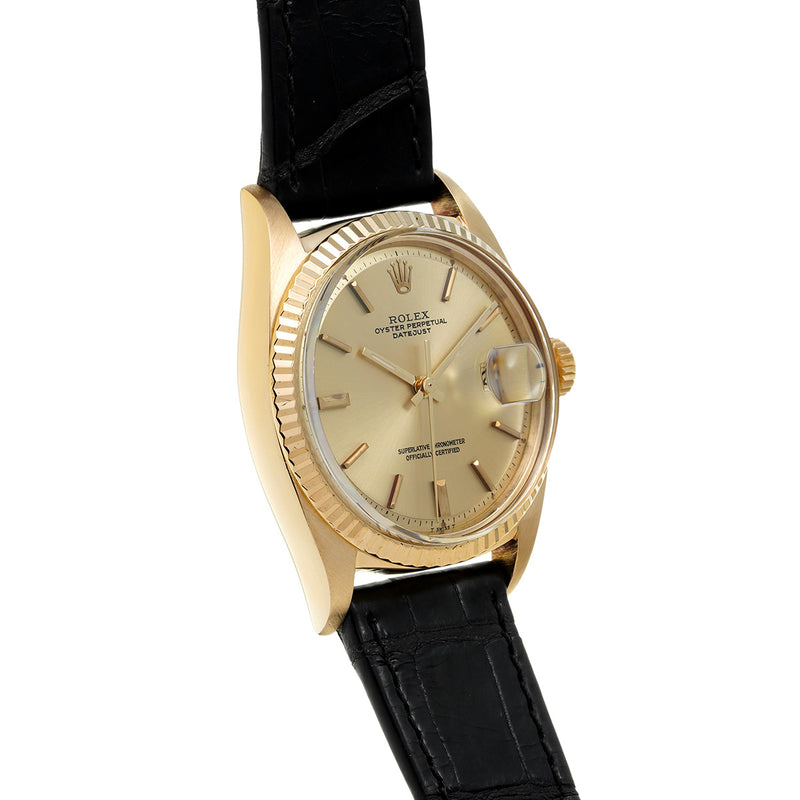 ロレックス デイトジャスト 純正尾錠 アンティーク 1601/8 29番台(1972年頃製造) シャンパン メンズ 腕時計 自動巻き 中古 銀蔵