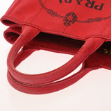PRADA プラダ カナパ ミニ レッド 1BG439 レディース キャンバス ハンドバッグ Bランク 中古 銀蔵