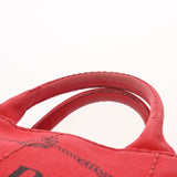 PRADA プラダ カナパ ミニ レッド 1BG439 レディース キャンバス ハンドバッグ Bランク 中古 銀蔵
