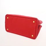 PRADA プラダ カナパ ミニ レッド 1BG439 レディース キャンバス ハンドバッグ Bランク 中古 銀蔵