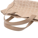 CHANEL シャネル ニュートラベルライン トート PM ベージュ A20457 レディース ナイロン ハンドバッグ Bランク 中古 銀蔵