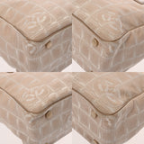 CHANEL シャネル ニュートラベルライン トート PM ベージュ A20457 レディース ナイロン ハンドバッグ Bランク 中古 銀蔵