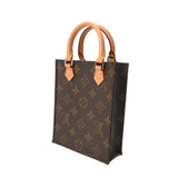 LOUIS VUITTON ルイヴィトン モノグラム プティット サックプラ 旧型 ブラウン M69442 レディース モノグラムキャンバス ハンドバッグ Aランク 中古 銀蔵