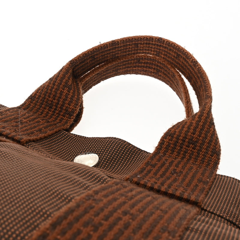HERMES　エルメス　エールライン　トートバッグ　MM　ブラウン系　中古 HERMES エルメス エールライン トート MM バッグ ブラウン系