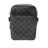 LOUIS VUITTON ルイヴィトン ダミエグラフィット レム ブラック N41446 メンズ ダミエキャンバス ショルダーバッグ ABランク 中古 銀蔵